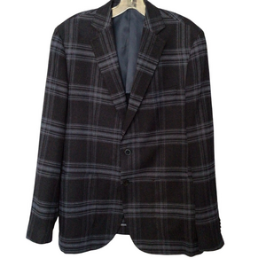 Dan John 1855 Del Principe Blue Plaid Blazer Men’s Sz 42R/55 Made in Italy